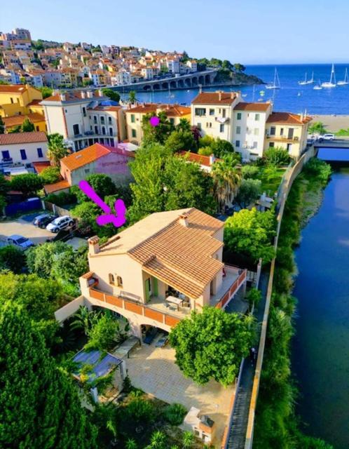 Villa de charme à 1 minute de la plage à pied Banyuls-sur-Mer Esterno foto